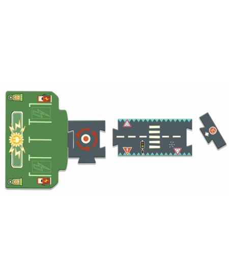 Milžiniška dėlionė-gatvių žiedas DJECO Pašėlę automobiliai
