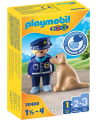 PLAYMOBIL 1.2.3 "Policininkas su šunimi", 70408