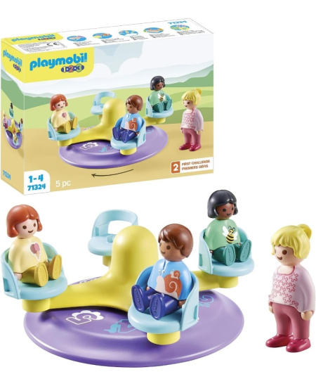 PLAYMOBIL 1.2.3 "Karuselė su skaičiais", 71324