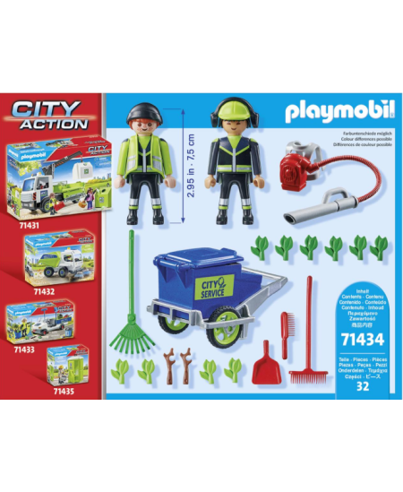 PLAYMOBIL City Action "Gatvių valymo komanda", 71434