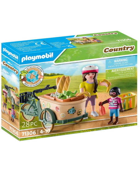 PLAYMOBIL Country "Ūkininkės dviratis su priekaba", 71306