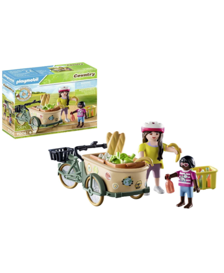 PLAYMOBIL Country "Ūkininkės dviratis su priekaba", 71306