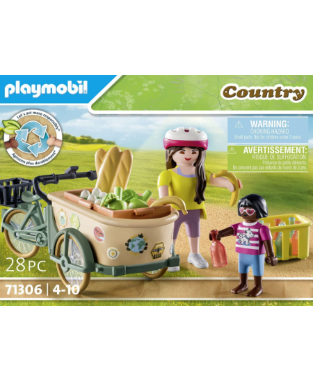 PLAYMOBIL Country "Ūkininkės dviratis su priekaba", 71306