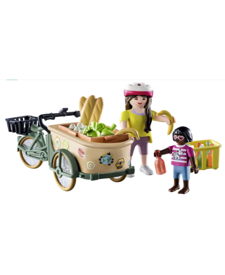 PLAYMOBIL Country "Ūkininkės dviratis su priekaba", 71306