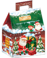 Saldainių rinkinys ROSHEN Kalėdų namai, 300 g