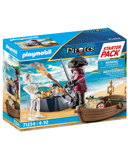 PLAYMOBIL Pirates Starter Pack "Piratas su valtimi", 71254