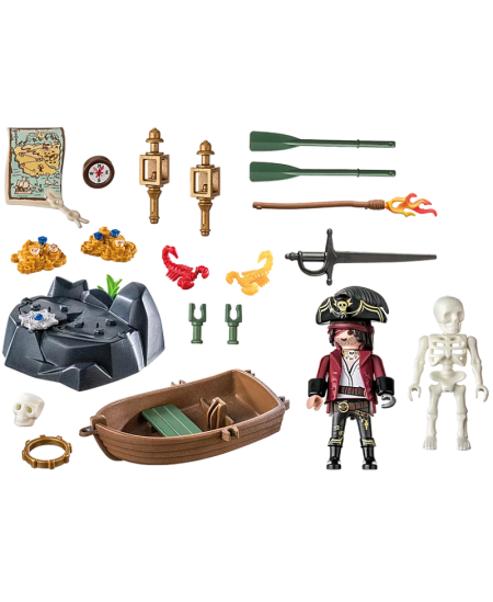 PLAYMOBIL Pirates Starter Pack "Piratas su valtimi", 71254