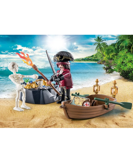 PLAYMOBIL Pirates Starter Pack "Piratas su valtimi", 71254