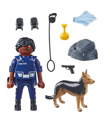 PLAYMOBIL Special Plus "Policininkas su šunimi", 71162