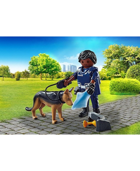 PLAYMOBIL Special Plus "Policininkas su šunimi", 71162