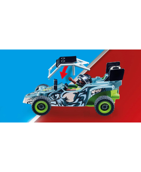 PLAYMOBIL Stunt Show "Lenktynininkas su automobiliu", 71044