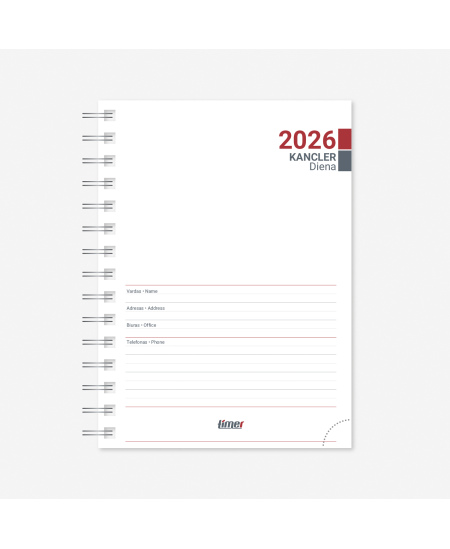 Vidaus blokas kalendoriui Kancleris Spirex Day 2026, A6+