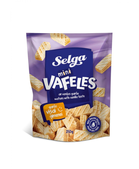 Mini vafliai SELGA vanilės skonio, 250 g