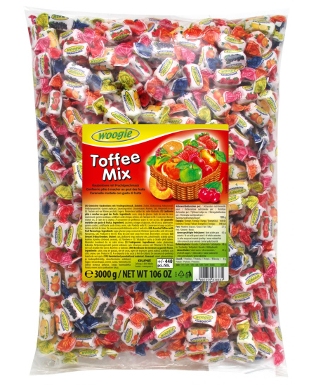 Saldainiai WOOGIE, Toffee mix, 3 kg