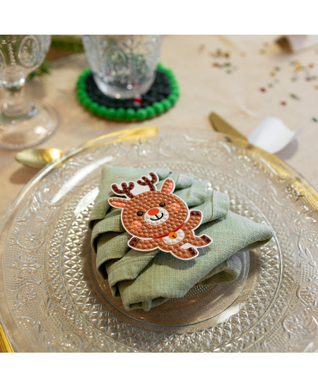 Deimantinių kalėdinių lipdukų rinkinys LOOLIPO, 10 vnt.