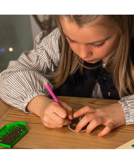 Deimantinių kalėdinių lipdukų rinkinys LOOLIPO, 10 vnt.