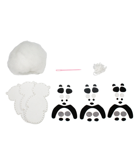 Siuvimo rinkinys LOOLIPO Pandos, 3 vnt.