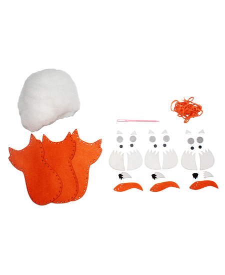 Siuvimo rinkinys LOOLIPO Lapės, 3 vnt.