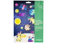 Holograminiai perkeliami lipdukai LOOLIPO Kosmosas, 120 vnt.