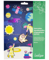 Holograminiai perkeliami lipdukai LOOLIPO Kosmosas, 120 vnt.