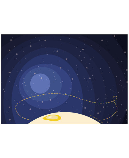 Holograminiai perkeliami lipdukai LOOLIPO Kosmosas, 120 vnt.