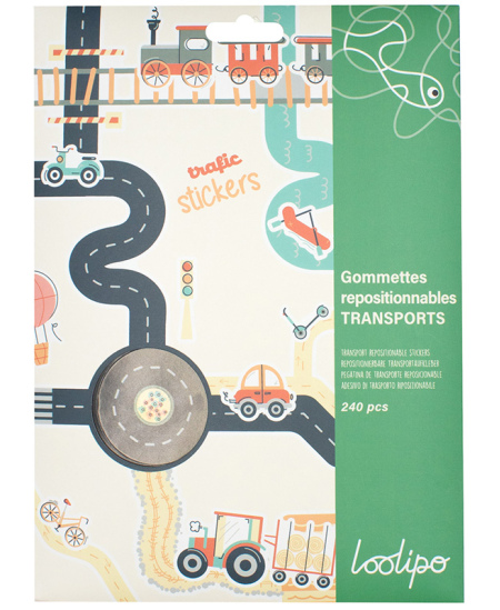 Perkeliami lipdukai LOOLIPO Transportas, 240 vnt.