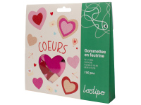 Lipdukai iš veltinio dekoravimui LOOLIPO Širdelės, 150 vnt.