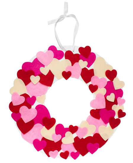 Lipdukai iš veltinio dekoravimui LOOLIPO Širdelės, 150 vnt.