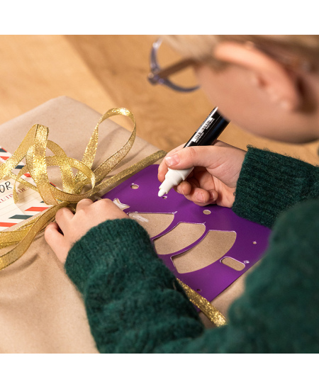 Piešimo trafaretai LOOLIPO Kalėdos, 6 vnt.