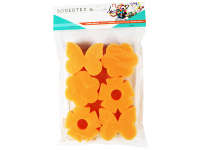 Antspaudukai kempinėlės SODERTEX Žiedai ir drugeliai, 6 vnt.