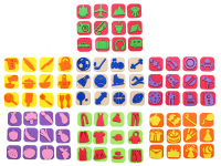 Atspaudukų rinkinys LOOLIPO Maxi, 84 vnt.