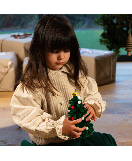 Šenilo vielučių, pomponų ir judančių akyčių rinkinys LOOLIPO Maxi "Kalėdos", 300 vnt.