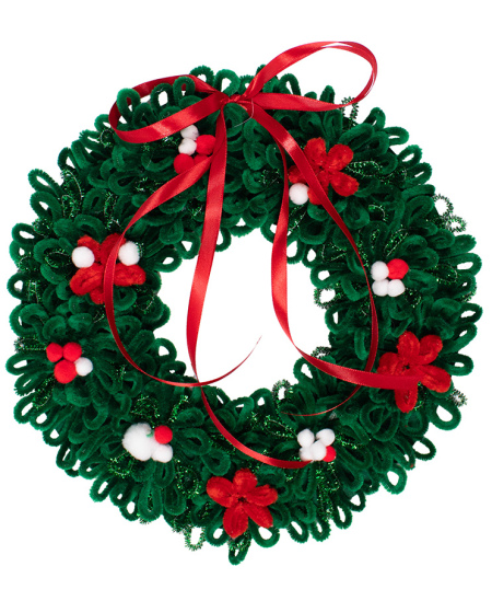 Šenilo vielučių, pomponų ir judančių akyčių rinkinys LOOLIPO Maxi "Kalėdos", 300 vnt.