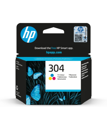 HP 304 Tri-color (N9K05AE) Rašalinė kasetė, CMY