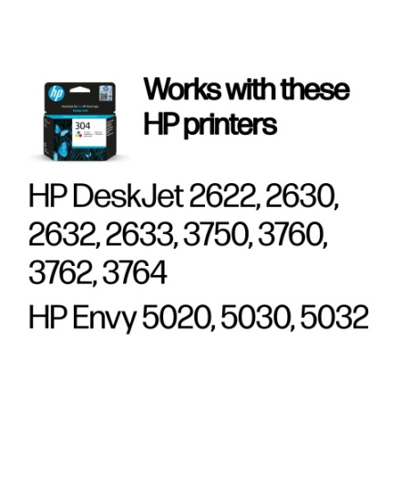 HP 304 Tri-color (N9K05AE) Rašalinė kasetė, CMY