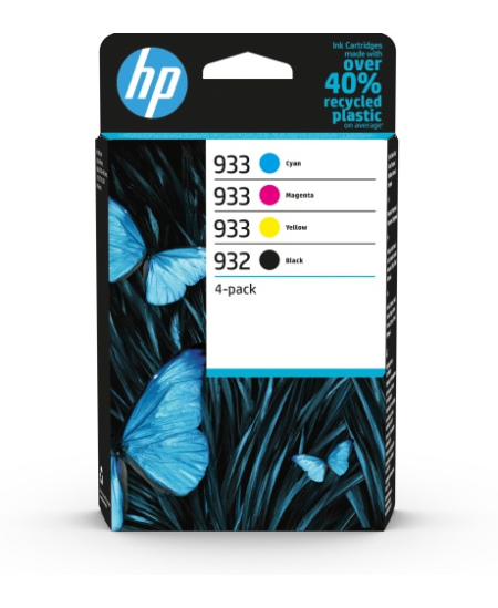 HP 932/933 4-pack (6ZC71AE) Rašalinių kasečių komplektas, BK/C/M/Y