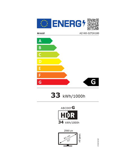 Arozzi | Nova | 32 " | IPS | QHD | 16:9 | 180 Hz | 1 ms | 2560 x 1440 pixels | 300 cd/m² | HDMI ports quantity 2 | Forest 