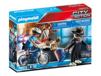 PLAYMOBIL City Action "Policininkas su dviračiu ir vagis", 70573