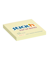 Lipnūs lapeliai STICK´N, 76 x 76 mm, 100 lapelių, geltoni