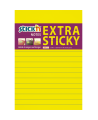 Itin lipnūs lapeliai STICK´N, 150 × 101 mm, su linijomis, 90 lapelių, neoninės geltonos