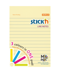 Lipnūs lapeliai STICK´N MAGIC, 150 × 101 mm, 90 lapelių, įvairių pastelinių spalvų