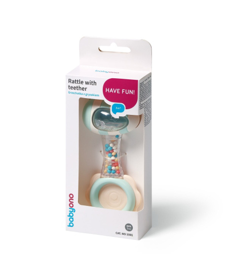 Barškutis BABYONO, su kramtuku, bitė, 1591