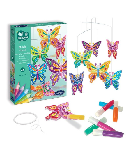 Vitražų rinkinys SentoSphere „Drugeliai“