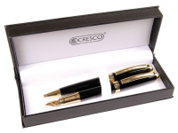 Rašiklių rinkinys dėžutėje CRESCO SYMPHONY, juodos spalvos