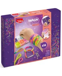 Apyrankų meistravimo komplektas MAPED Creativ ImaginStyle, neoninis