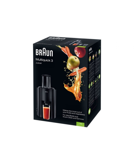 Braun | J 300 BK | Type Automatic juicer | Black | 800 W | Extra large fruit input | Number of speeds 2