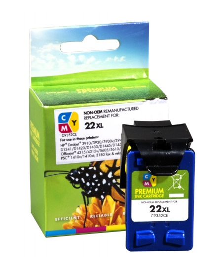 Neoriginali Static Control HP 22XL (C9352CE), trispalvė kasetė