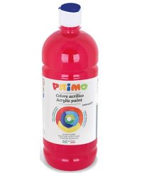 Akriliniai dažai PRIMO, raudonos spalvos, 1000 ml