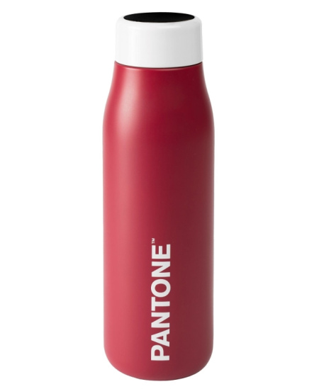 Termogertuvė su skaitmeniniu ekranu PANTONE, vyšnių spalvos, 500 ml