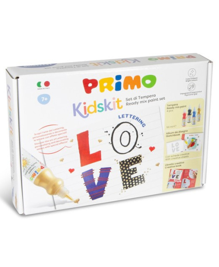 Kūrybinis piešimo rinkinys PRIMO Raidžių menas